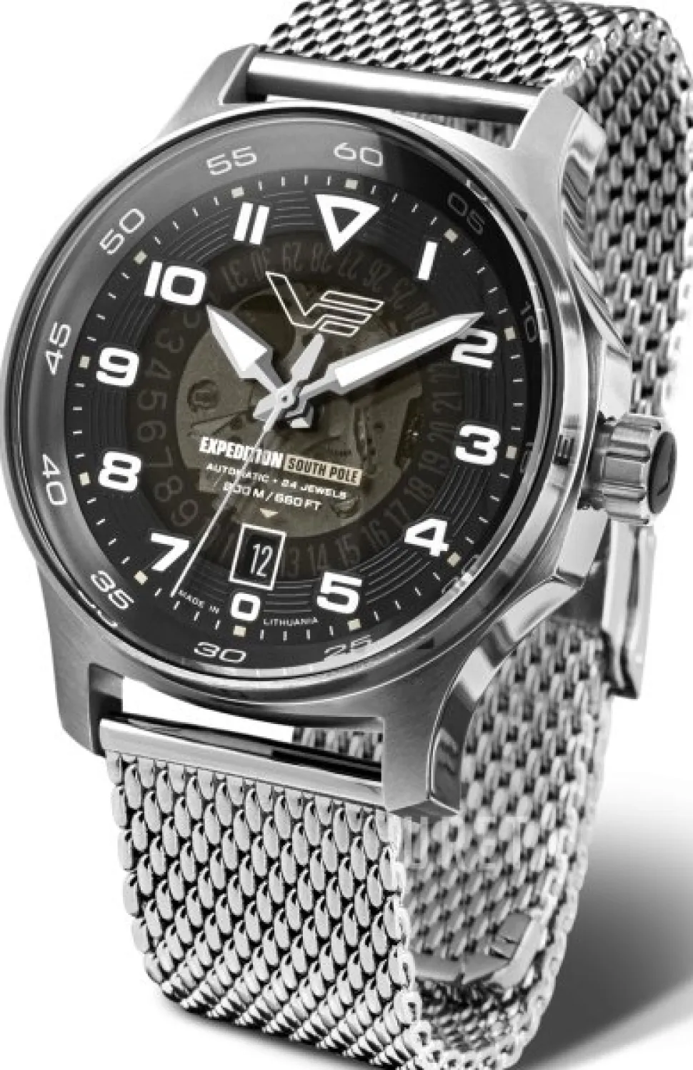 Expedition South Pole Svart/Stål Ø43 mm