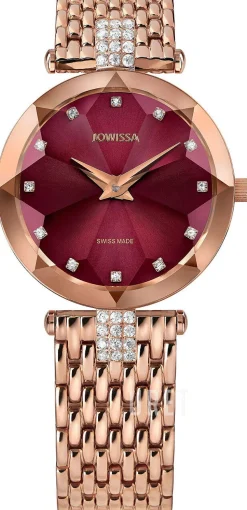 Facet Röd/Roséguldstonat stål Ø30.5 mm