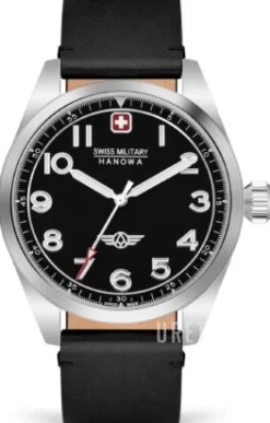 Falcon Svart/Läder Ø42 mm