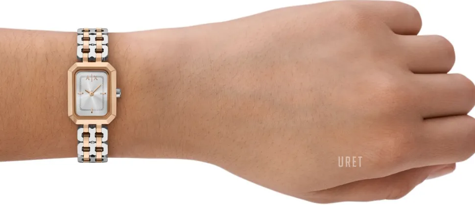 Faye Silverfärgad/Roséguldstonat stål Ø27 mm