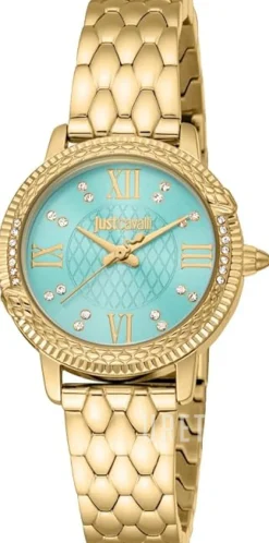 Fidenza Turkos/Gulguldtonat stål Ø30 mm