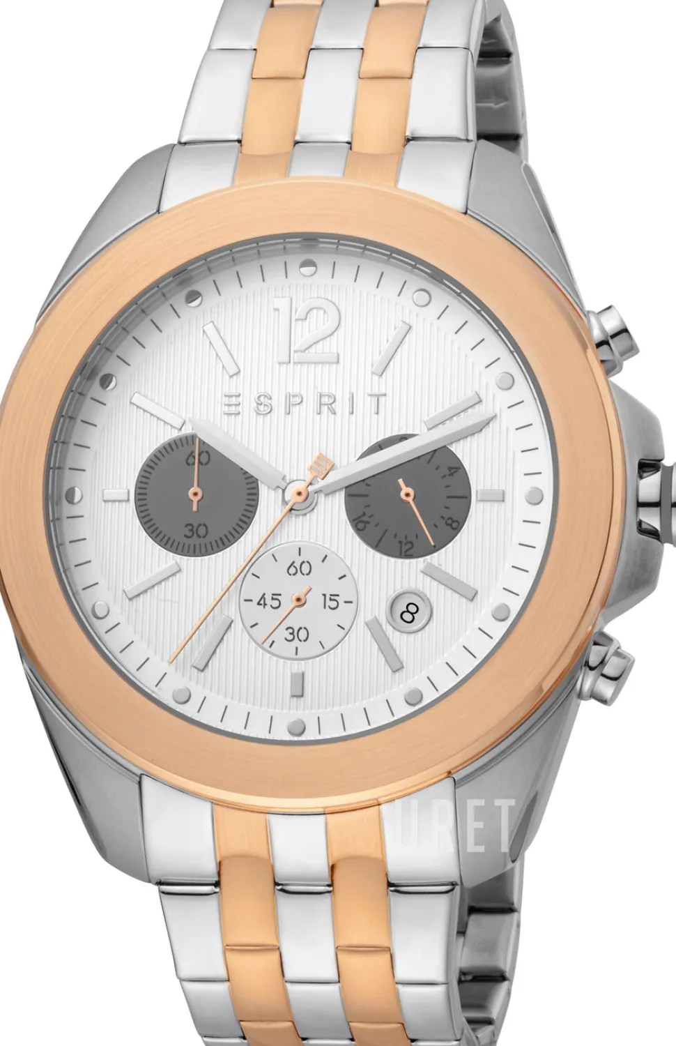 Field Silverfärgad/Roséguldstonat stål Ø45 mm