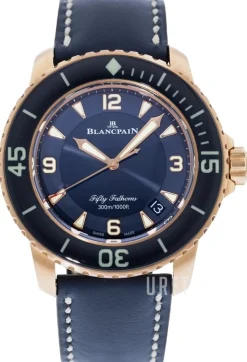 Fifty Fathoms Blå/Gummi Ø45 mm