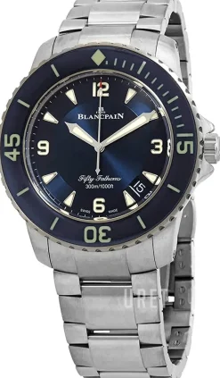 Fifty Fathoms Blå/Titan Ø45 mm