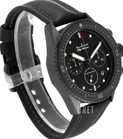 Fifty Fathoms Svart/Läder Ø43 mm