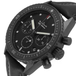 Fifty Fathoms Svart/Läder Ø43 mm