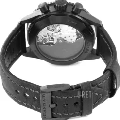 Fifty Fathoms Svart/Läder Ø43 mm