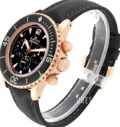 Fifty Fathoms Svart/Läder Ø45 mm