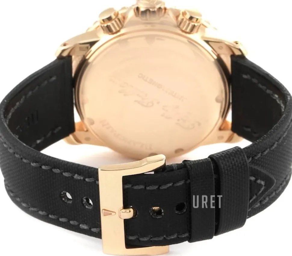 Fifty Fathoms Svart/Läder Ø45 mm