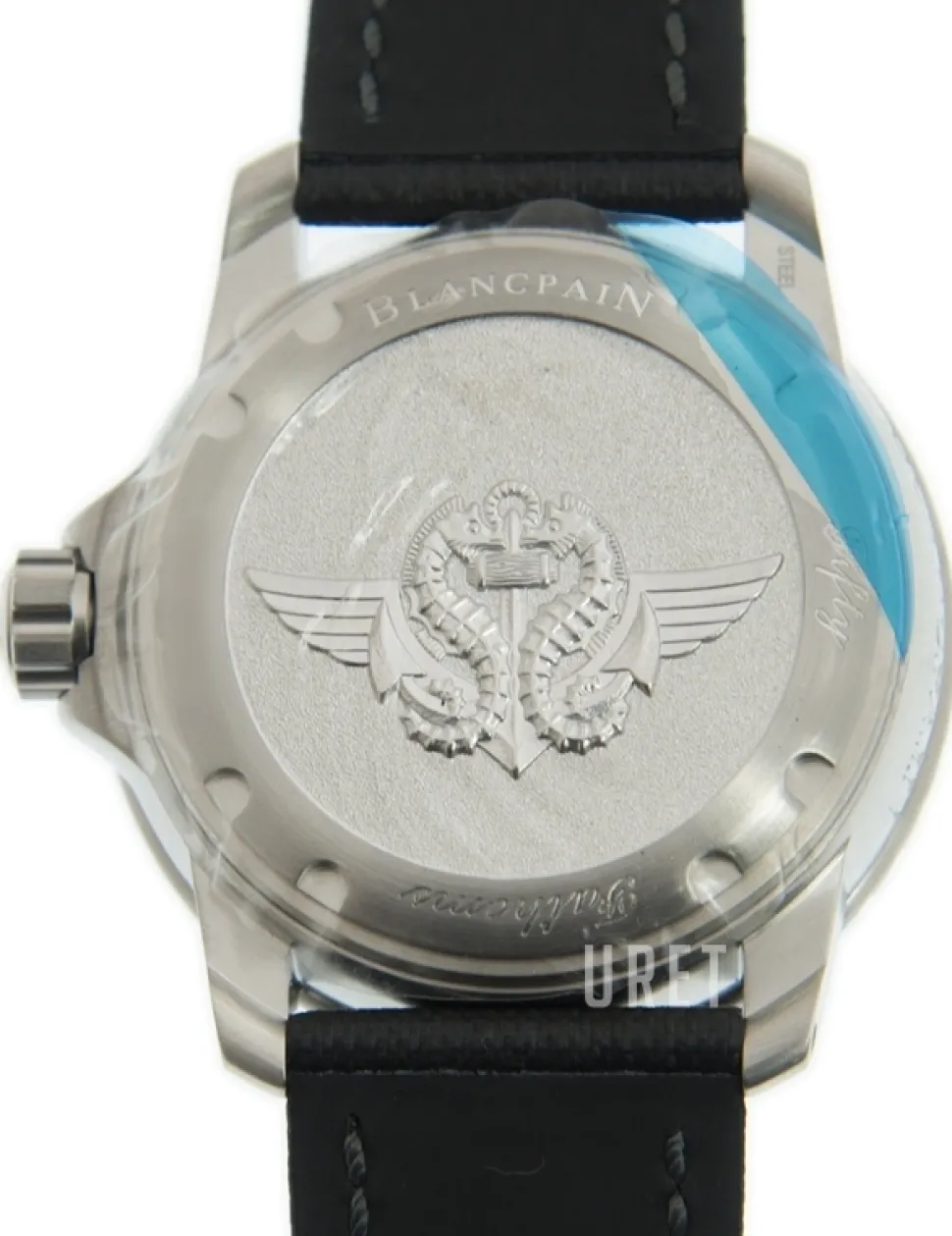 Fifty Fathoms Svart/Läder Ø45 mm