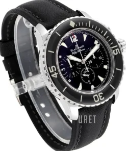 Fifty Fathoms Svart/Läder Ø45 mm