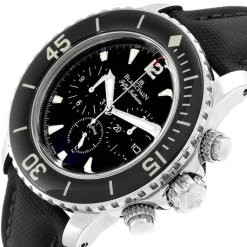 Fifty Fathoms Svart/Läder Ø45 mm