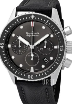 Fifty Fathoms Svart/Läder Ø43 mm