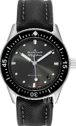 Fifty Fathoms Svart/Läder Ø38 mm