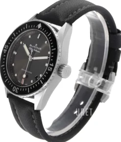 Fifty Fathoms Svart/Läder Ø38 mm