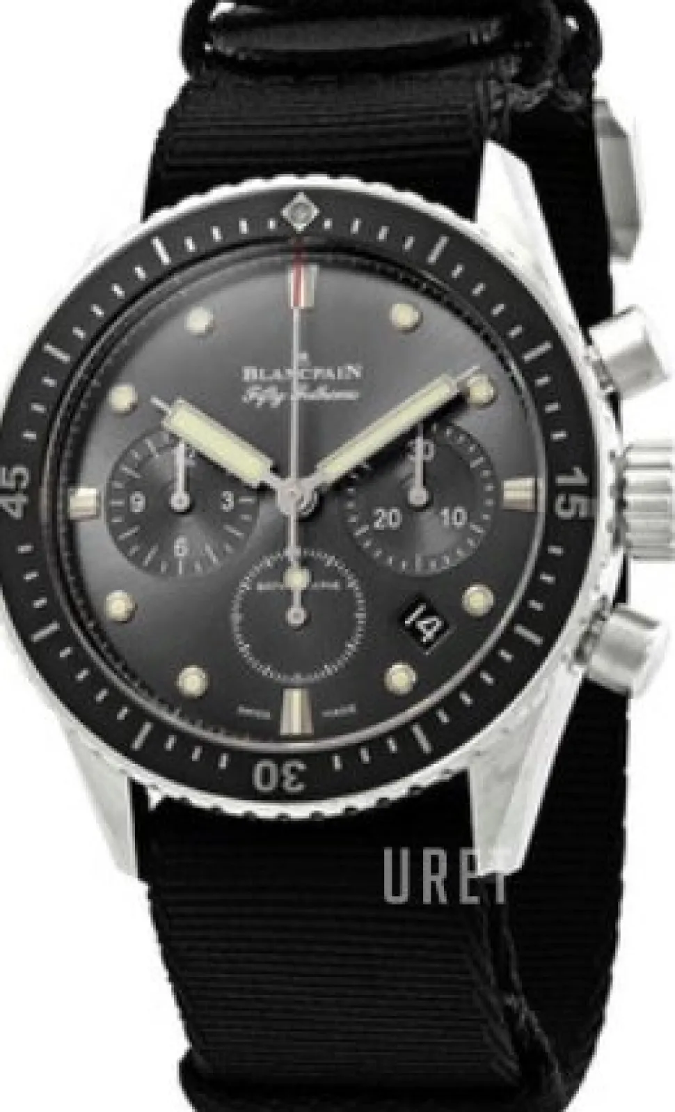 Fifty Fathoms Svart/Textil Ø43 mm