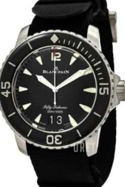 Fifty Fathoms Svart/Textil Ø45 mm