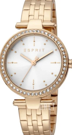 Fine Silverfärgad/Roséguldstonat stål Ø34 mm