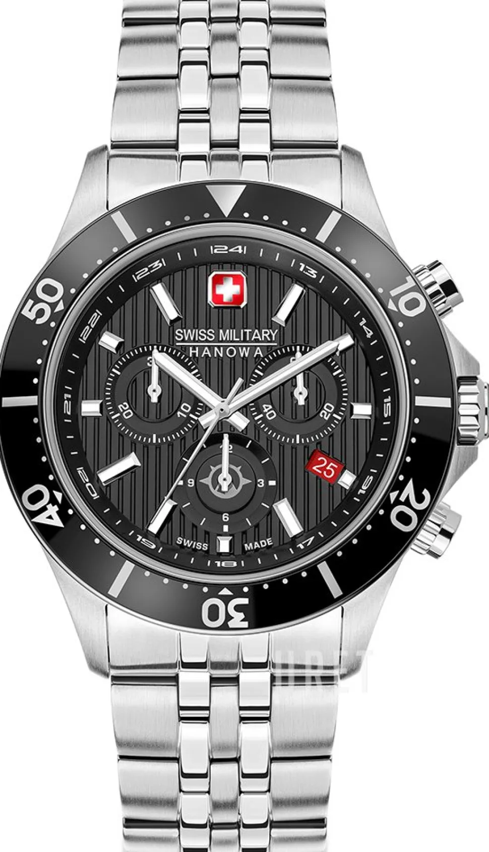 Flagship X Svart/Stål Ø42 mm