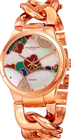 Flerfärgad/Roséguldstonat stål Ø38 mm