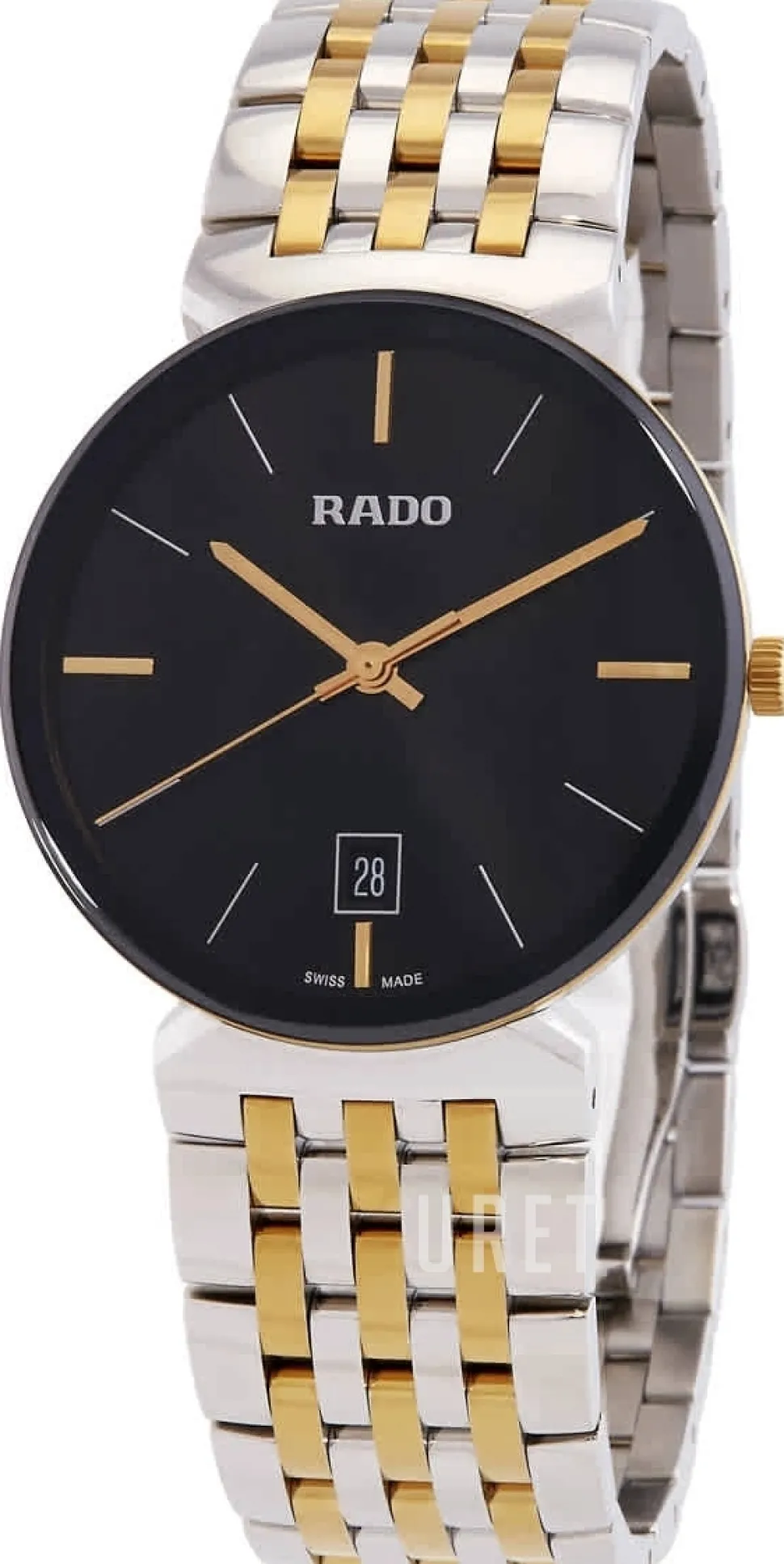 Florence Svart/Gulguldtonat stål Ø38 mm