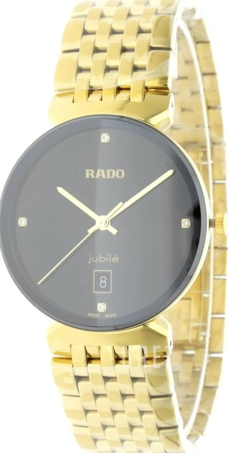 Florence Svart/Gulguldtonat stål Ø38 mm