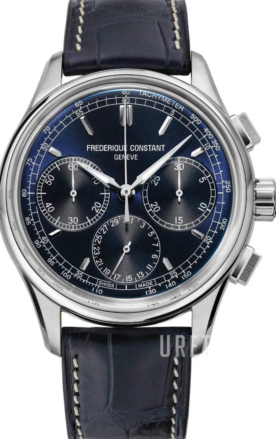 Flyback Blå/Läder Ø42 mm