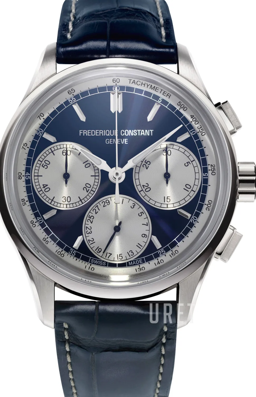 Flyback Blå/Läder Ø42 mm