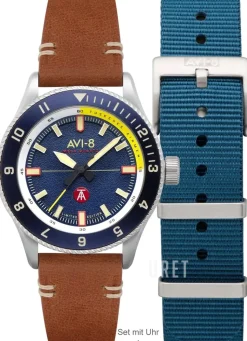 Flyboy Tuskegee Airmen Blå/Läder Ø40 mm