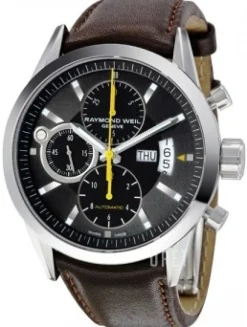 Freelancer Svart/Läder Ø42 mm