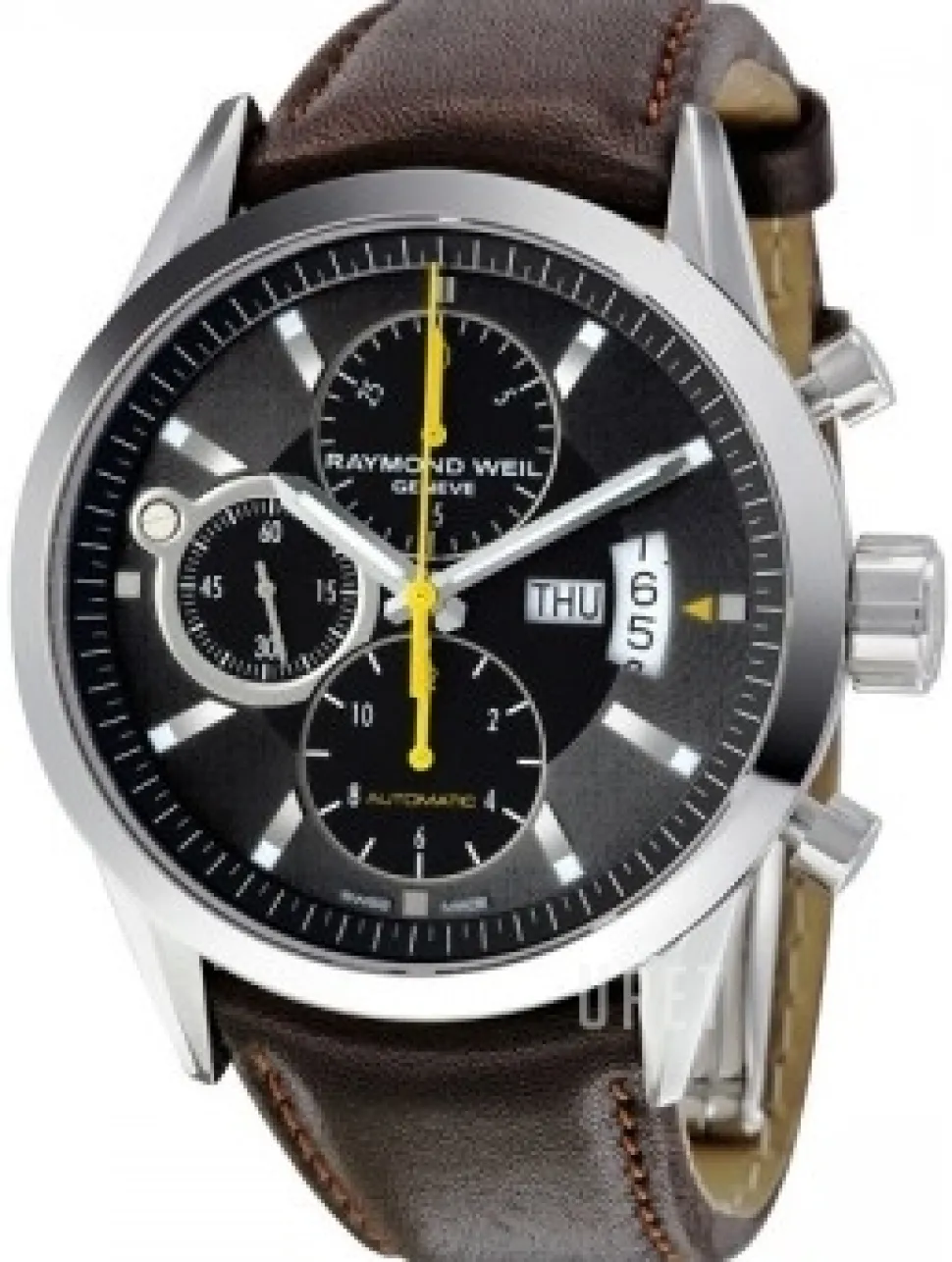 Freelancer Svart/Läder Ø42 mm