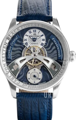 Freudenstadt Blå/Läder Ø42 mm