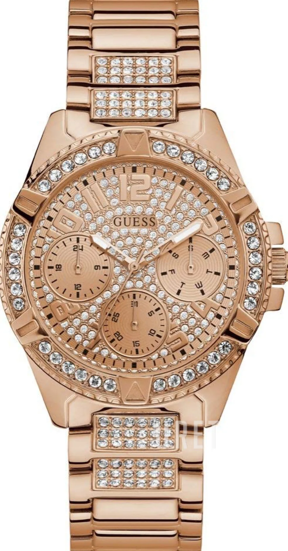 Frontier Kristallinfattad/Roséguldstonat stål Ø40 mm