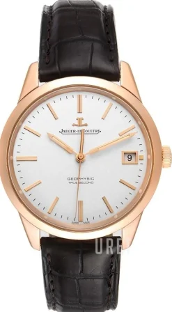 Geophysic® True Second Pink Gold Vit/Läder Ø39.6 mm