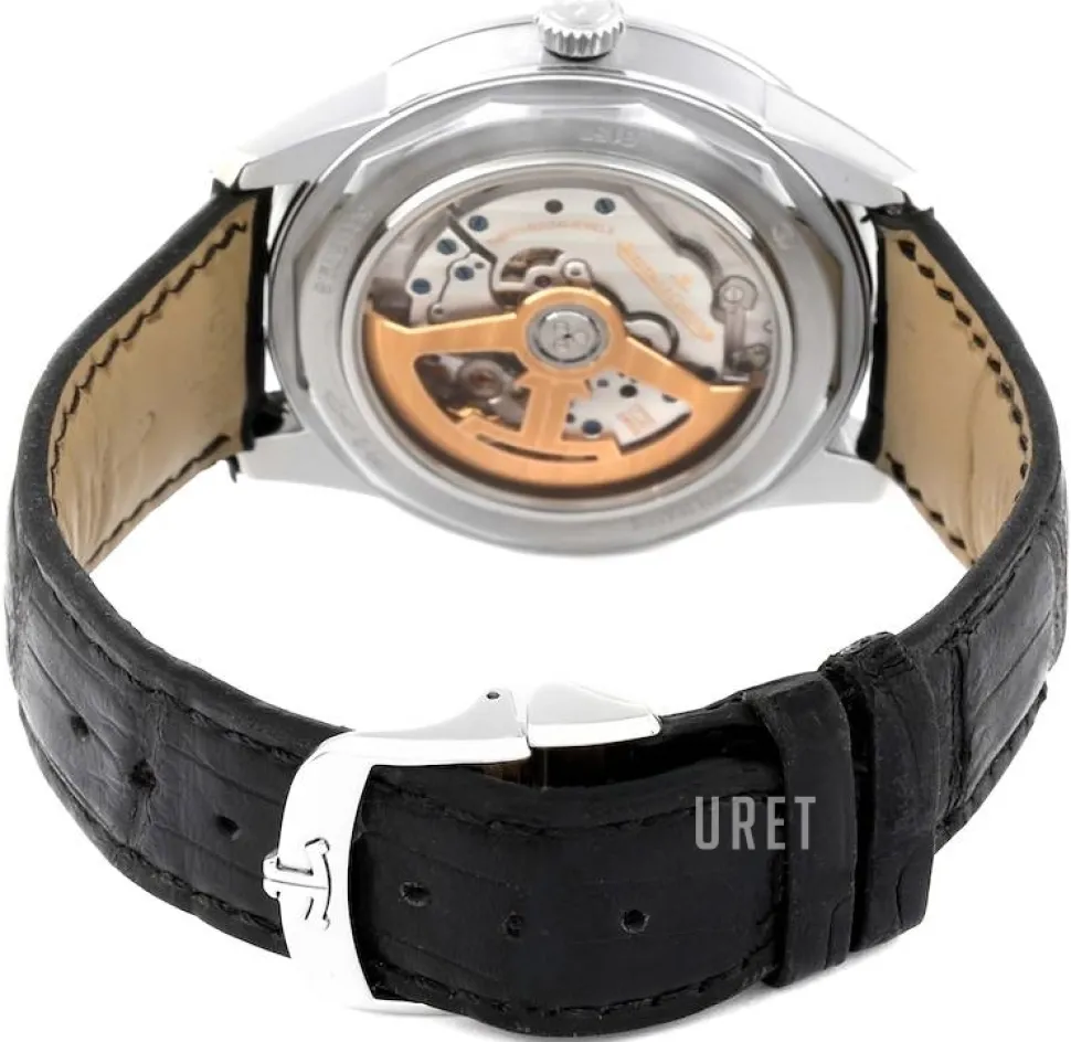 Geophysic® Universal Time Stainless Steel Blå/Läder Ø41.6 mm