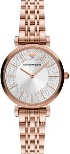 Gianni T-Bar Silverfärgad/Roséguldstonat stål Ø32 mm