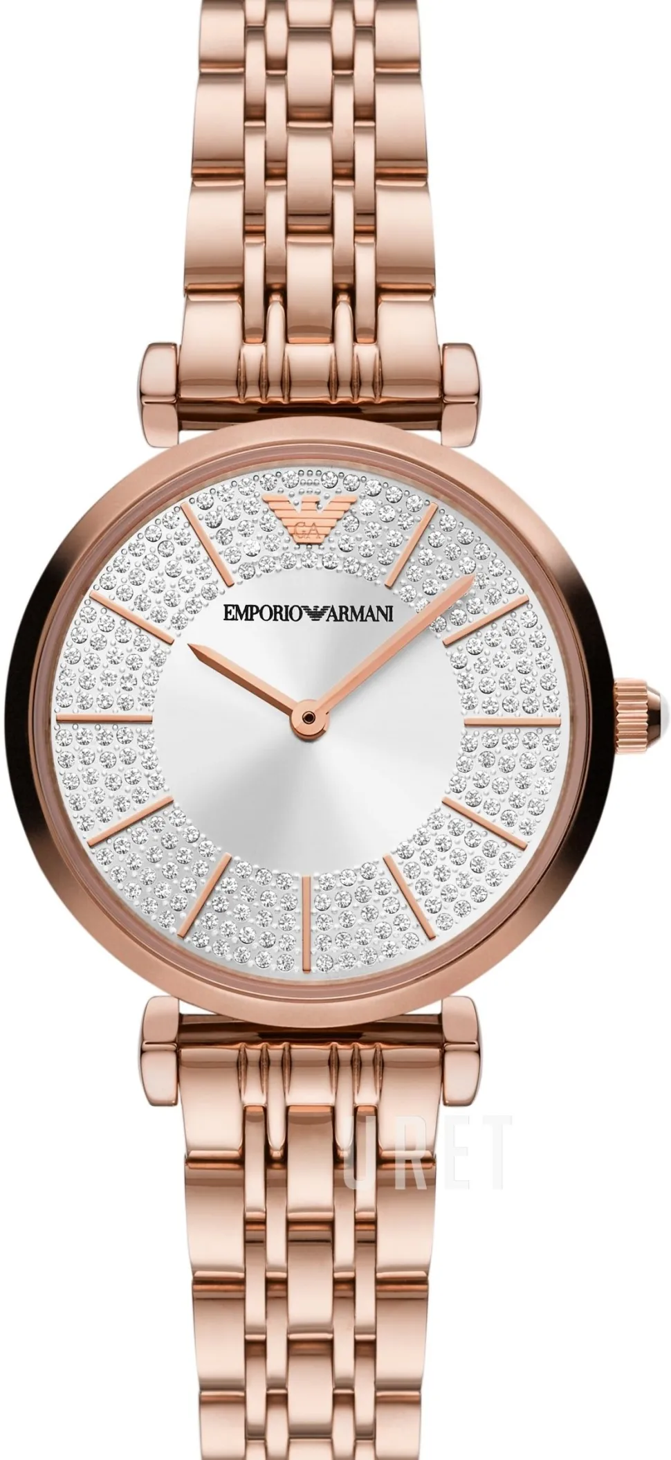 Gianni T-Bar Silverfärgad/Roséguldstonat stål Ø32 mm