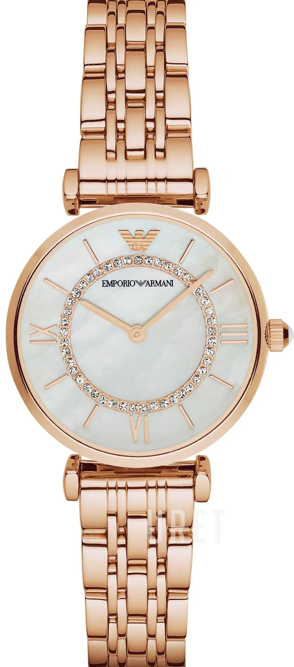 Gianni T-Bar Vit/Roséguldstonat stål Ø32 mm