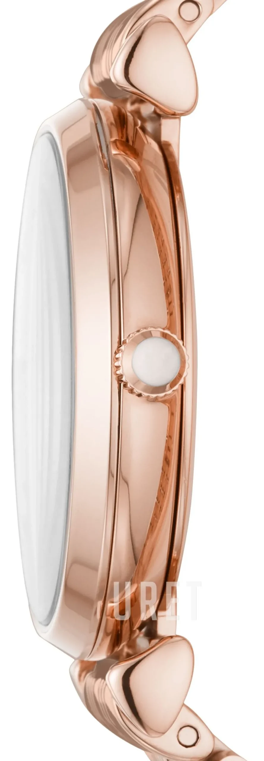 Gianni T-Bar Vit/Roséguldstonat stål Ø32 mm