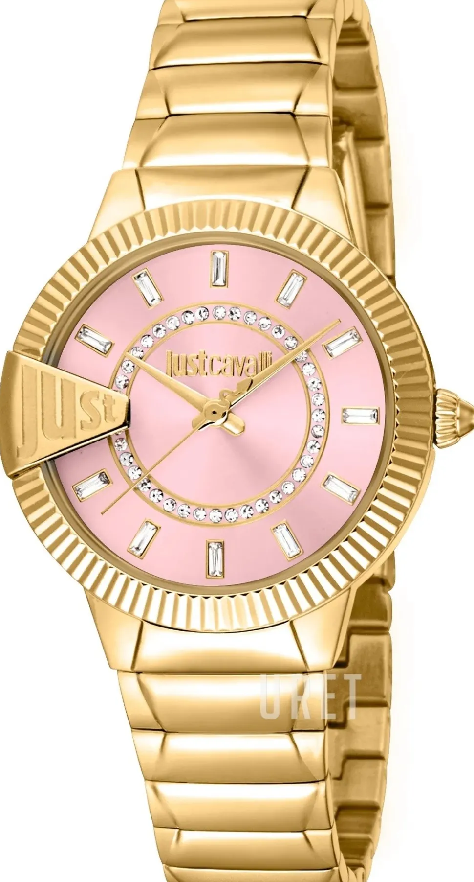 Glam Chic Puntale Rosa/Guldtonat stål Ø32 mm