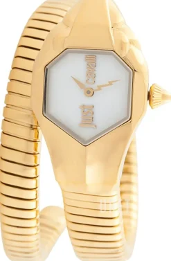 Glam Chic Vit/Gulguldtonat stål