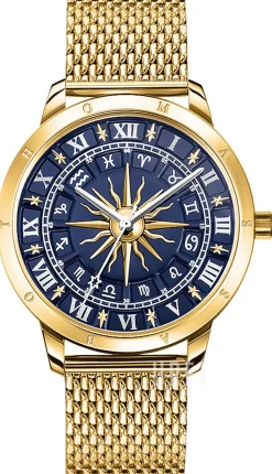 Glam Spirit Blå/Gulguldtonat stål Ø33 mm