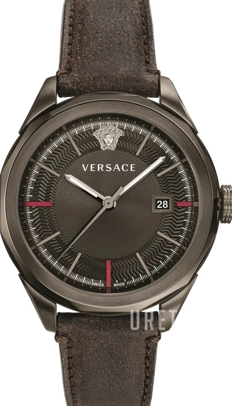 Glaze Grå/Läder Ø43 mm