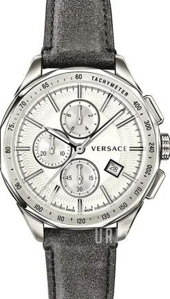 Glaze Silverfärgad/Läder Ø44 mm