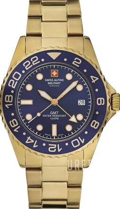 GMT Blå/Gulguldtonat stål Ø42 mm