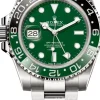 GMT-Master II Grön/18 karat vitt guld Ø40 mm