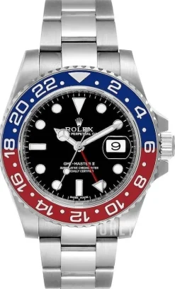 GMT-Master II Pepsi Svart/18 karat vitt guld Ø40 mm