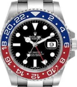 GMT-Master II Pepsi Svart/18 karat vitt guld Ø40 mm