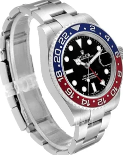 GMT-Master II Pepsi Svart/18 karat vitt guld Ø40 mm