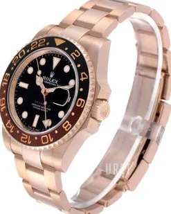 Gmt-Master Ii Root beer Svart/18 karat roséguld Ø40 mm